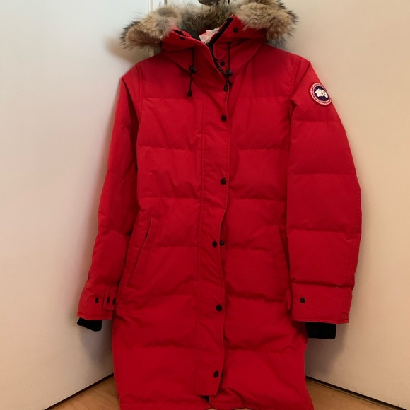 canada goose shelburne parka red